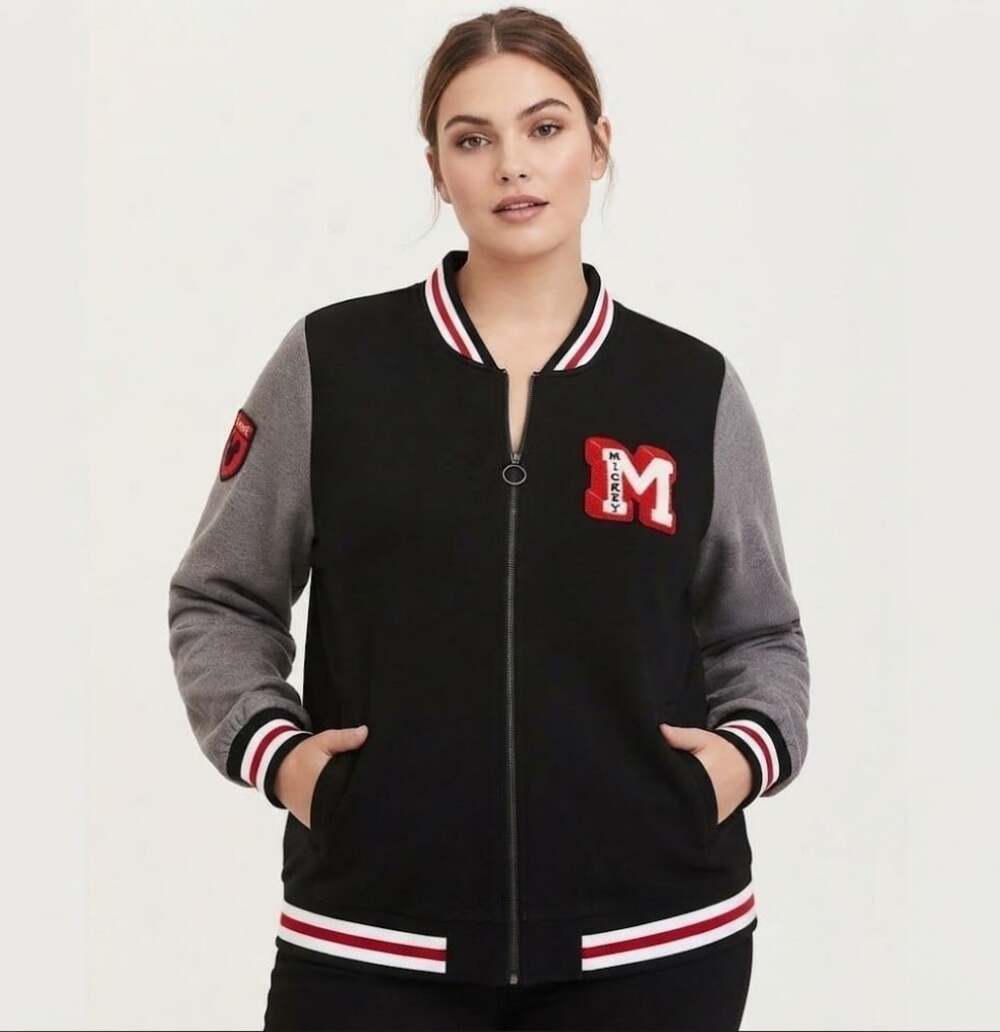 Torrid Disney Mickey Mouse 90th Anniversary Bomber Jacket Size 6 Women’s D25